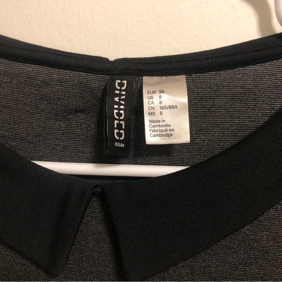 H&M Gray Collared Dress - Picture 2 of 4